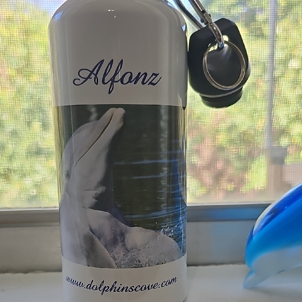 White Dolphin Water Bottle